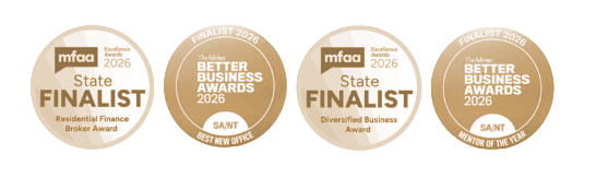 MFAA Excellence Awards 2026 state finalist and Better Business Awards 2026 SA/NT finalist